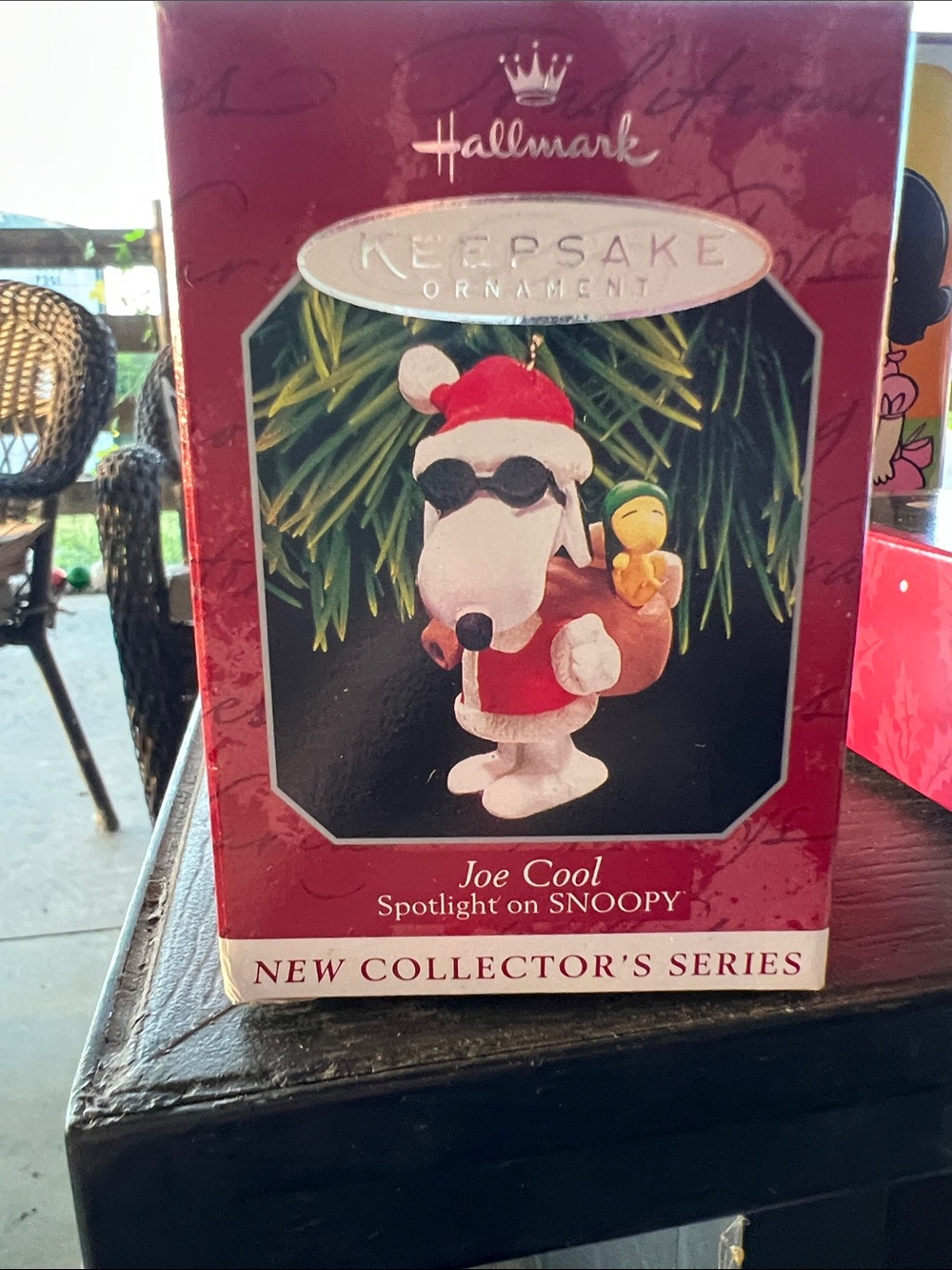 Hallmark Joe Cool Snoopy Ornament - Red, White, Black